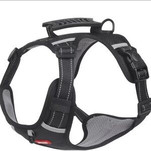 Black and Gray Dog Harness